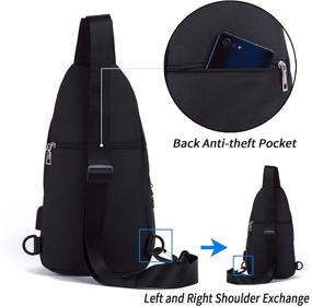 img 1 attached to 🎒 Essential Shoulder Crossbody Backpack: Charging, Cycling, and Casual Daypacks Combined