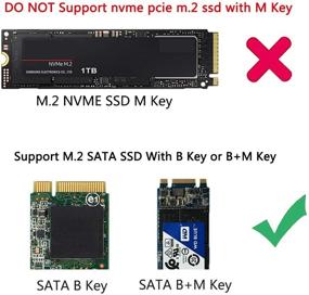 img 1 attached to 💿 Aimeisi M.2 SATA SSD to USB 3.1 Adapter: Enclosure for NGFF 2280, 2260, 2242, 2230 SSDs - Silver