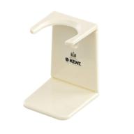 🪥 kent vsb6 1.5" water resistant shaving brush stand - for kent bk2 and bk4 natural shaving brush air drying base, mock ivory finish logo