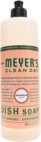 img 4 attached to 🧼 Case of 6 Mrs. Meyer's Clean Day Geranium Dish Soap, 16-Ounce Bottles