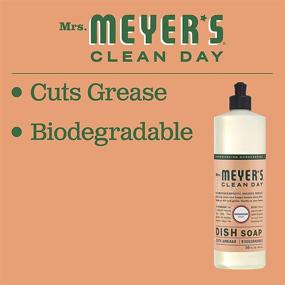 img 1 attached to 🧼 Case of 6 Mrs. Meyer's Clean Day Geranium Dish Soap, 16-Ounce Bottles