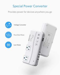 img 3 attached to 🔌 Ultra-Quiet BESTEK International Power Converter: Pure Sine Wave Voltage Adapter 100-240V to 110V - Universal Travel Adapter and Converter for Europe/UK/China/Australia and More