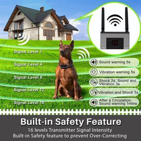 img 3 attached to Blingbling Petsfun Electric Wireless Dog Fence System: Contain, Train, and Safeguard 1 Dog with Waterproof and Rechargeable Collar Receiver