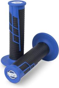 img 1 attached to Pro Taper Clamp On Grips - 1/2 Waffle (Blue/Black)