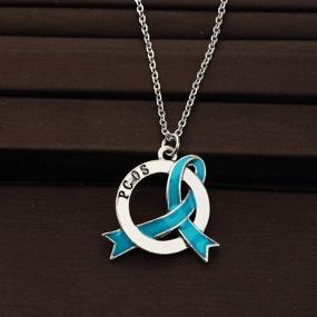 img 2 attached to 💜 CENWA PCOS Gift: Polycystic Ovary Syndrome Zipper Pull/Necklace - Raise PCOS Awareness with Stylish Jewelry