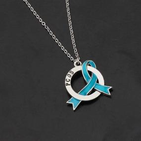 img 1 attached to 💜 CENWA PCOS Gift: Polycystic Ovary Syndrome Zipper Pull/Necklace - Raise PCOS Awareness with Stylish Jewelry