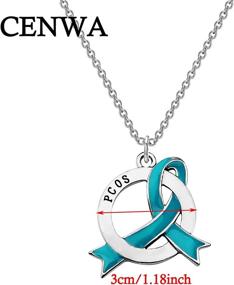 img 3 attached to 💜 CENWA PCOS Gift: Polycystic Ovary Syndrome Zipper Pull/Necklace - Raise PCOS Awareness with Stylish Jewelry