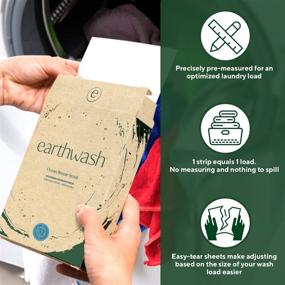 img 2 attached to 🌊 EarthWash Ocean Breeze Laundry Sheets - 32 Loads | Hypoallergenic & Plastic-Free Detergent Strips | Travel-Friendly & Biodegradable | Easy-Dissolve Eco-Wash | 32 Count (Pack of 1)