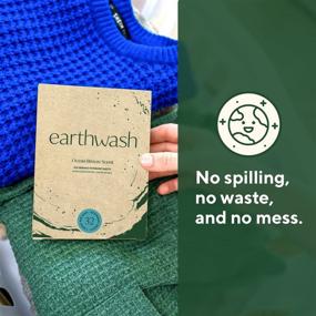 img 1 attached to 🌊 EarthWash Ocean Breeze Laundry Sheets - 32 Loads | Hypoallergenic & Plastic-Free Detergent Strips | Travel-Friendly & Biodegradable | Easy-Dissolve Eco-Wash | 32 Count (Pack of 1)