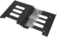 snanshi 2.5 to 3.5 ssd mounting bracket: metal hdd adapter for pc ssd - pack of 2 logo