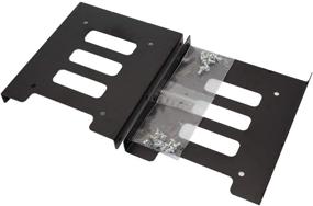 img 4 attached to SNANSHI 2.5 to 3.5 SSD Mounting Bracket: Metal HDD Adapter for PC SSD - Pack of 2