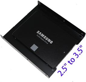 img 2 attached to SNANSHI 2.5 to 3.5 SSD Mounting Bracket: Metal HDD Adapter for PC SSD - Pack of 2