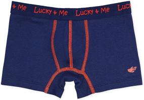 img 1 attached to Organic Cotton Boys Underwear - Lucky & Me Grayson Boxer Briefs, Tagless, 3 Pack
