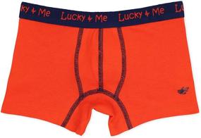 img 2 attached to Organic Cotton Boys Underwear - Lucky & Me Grayson Boxer Briefs, Tagless, 3 Pack