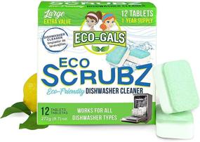 img 4 attached to 🧼 Eco-Gals Eco Scrubz Deep Dishwasher Machine Cleaner, 12 Count Tablets - Unscented, 1 Year Supply - Effective Cleaning Solution