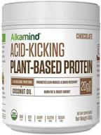 revitalize with alkamind organic daily protein in indulgent chocolate flavor logo