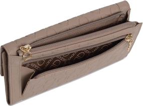 img 1 attached to SADDLER Leather Monogrammed 19 5Cm Trifold Women's Handbags & Wallets for Wallets