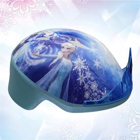 img 3 attached to Frozen Toddler Bike Helmet with 3D Tiara by Bell