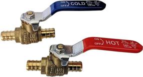 img 1 attached to 💧 PIECES XFITTING PEX BRASS VALVE: Your Ideal Solution for Hydraulics, Pneumatics & Plumbing Needs