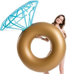 img 2 attached to Fun in the Sun with the Jasonwell Inflatable Diamond Ring Float!