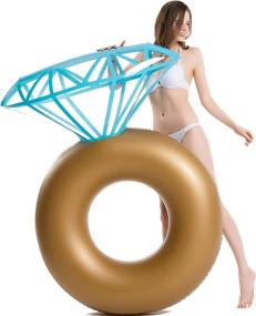 img 3 attached to Fun in the Sun with the Jasonwell Inflatable Diamond Ring Float!