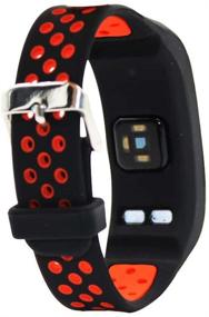 img 3 attached to 💪 T-BLUER Compatible Garmin Vivosmart HR Strap: Breathable Silicone Replacement Watch Band Bracelet Accessory for Vivosmart HR Smartwatch