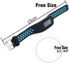 img 1 attached to 💪 T-BLUER Compatible Garmin Vivosmart HR Strap: Breathable Silicone Replacement Watch Band Bracelet Accessory for Vivosmart HR Smartwatch