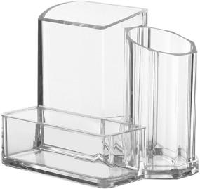 img 2 attached to Cq Acrylic Business Organizer 5 4X3 8X4 4