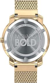 img 1 attached to ⌚ Стильные женские часы Movado BOLD с тонким золотым ремешком и циферблатом с печатным индексом, модель 3600242