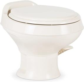 img 3 attached to 🚽 Dometic 300 Series Низкопрофильный туалет, бежевый - Лучшее компактное решение для ванных комнат для улучшения комфорта и стиля