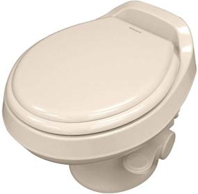 img 1 attached to 🚽 Dometic 300 Series Низкопрофильный туалет, бежевый - Лучшее компактное решение для ванных комнат для улучшения комфорта и стиля
