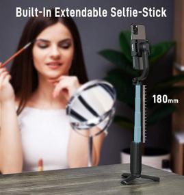 img 3 attached to FeiyuTech Vimble One: Foldable Smartphone Gimbal for Live Streaming, Vlogging, and TikTok 📷 - Stabilizer for iPhone & Android with Anti-Shaking Technology and Selfie Stick Tripod Phone Holder
