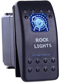 img 2 attached to ESUPPORT Car Truck 12V 20A Blue LED Rock Light Push Button Rocker Toggle Switch 5Pin