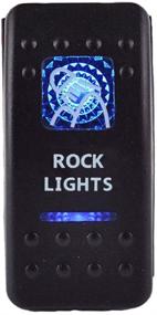 img 4 attached to ESUPPORT Car Truck 12V 20A Blue LED Rock Light Push Button Rocker Toggle Switch 5Pin