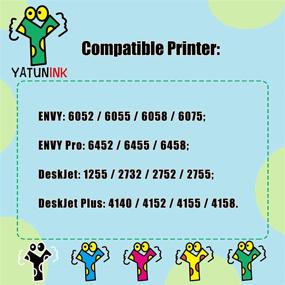 img 1 attached to High-Quality YATUNINK Remanufactured 67XL Ink Cartridges for HP Envy Pro 6455, Envy 6052, Envy 6055, Envy 6058, Envy 6075, Deskjet 4155, Deskjet 2732, and Deskjet 2752 Printers (2 Pack)