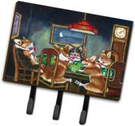 caroline's treasures triple corgi playing poker leash or key holder - multicolor (model: 7416th68) логотип