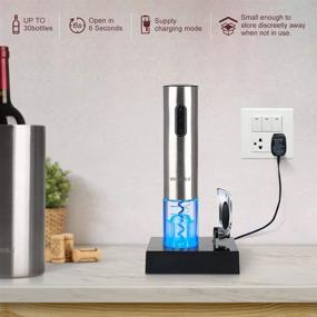 img 2 attached to 🍷 The Secura Premium Electric Wine Bottle Opener and Ice Bucket: The Perfect Gift Set for Wine Enthusiasts