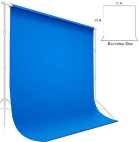 img 3 attached to 📷 AGG2978 - Limo Studio 10 x 20 ft. Blue Muslin Seamless Backdrop for Photo and Video Studio Shooting