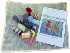 img 2 attached to MeetBSelf Latch Hook Kits Rug: Cardinal Crocheting Carpet Rug with Printed Canvas - Perfect for Kids, Adults & Beginners!
