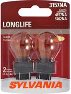 🌟 sylvania 3157na long life amber bulb - perfect for parking, side marker, and turn signal applications | pack of 2 bulbs logo