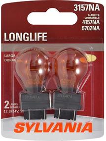 img 4 attached to 🌟 Sylvania 3157NA Long Life Amber Bulb - Perfect for Parking, Side Marker, and Turn Signal Applications | Pack of 2 Bulbs