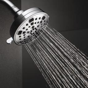 img 4 attached to Chrome 5 Setting 💦 Contemporary H2OKinetic Showerhead by Delta