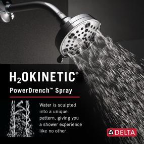 img 2 attached to Chrome 5 Setting 💦 Contemporary H2OKinetic Showerhead by Delta