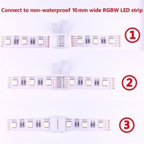 img 1 attached to 🌈 LitaElek 20pcs RGBW LED Strip Connector: Efficient Snap Down 5-Pin 10mm Wide RGBW 5050 LED Tape Connector for Stunning RGBW LED Ribbon & Rope Installations