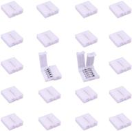 🌈 litaelek 20pcs rgbw led strip connector: efficient snap down 5-pin 10mm wide rgbw 5050 led tape connector for stunning rgbw led ribbon & rope installations логотип