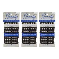 💆 goody ouchless hair forever women's braided elastics (3 pack) - gentle, long-lasting hold for all hair types logo