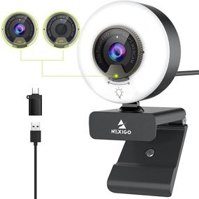 img 4 attached to NexiGo N960E 1080P 60FPS Webcam: Light, AutoFocus, Privacy Cover, USB Web Camera, Dual Microphone