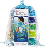 🎒 tulip tie-dye backpack kit beachy blues, 31pc, craft supplies & party supplies, vibrant colors for fashion art projects logo