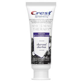 img 1 attached to Crest Charcoal 3D White Toothpaste - Whitening Therapy Deep Clean with Fluoride - Invigorating Mint - 4.1 oz (Pack of 4)