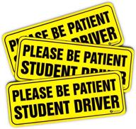 please patient student driver vehicle exterior accessories logo
